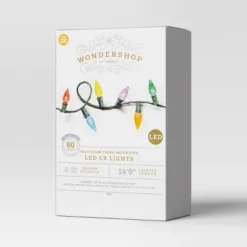 60ct LED Faceted C6 Christmas String Lights Twinkling With Green Wire - Wondershop™ -Wondershop GUEST 715e628a 22b0 438d 93a1 e5d836148bad