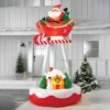 10' Christmas Indoor/Outdoor Lighted Inflatable Santa In Sleigh Over The House - Wondershop™