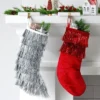 20" Christmas Tinsel Stocking Silver - Wondershop™