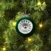 Christmas Flocking Ornament With Reflector Dark Green - Wondershop™ -Wondershop GUEST 7566a8e7 78a8 49d9 a832 063a8028e1be