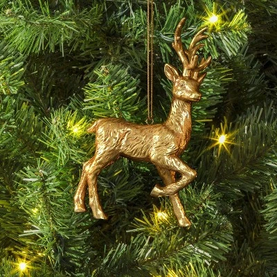 Christmas Resin Gold Reindeer Ornament - Wondershop™ 3 Christmas Resin Gold Reindeer Ornament - Wondershop™