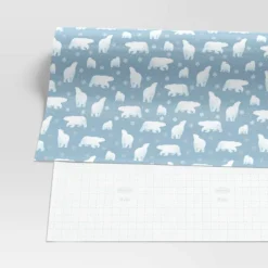 30” 25 Sq Ft Christmas Roll Wrap White Polar Bears On Blue - Wondershop™ -Wondershop GUEST 7778a132 14fd 4156 8142 61a2dbe06ffa