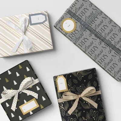 50ct Christmas Peel And Stick Gift Tags Metallic Gold/Silver - Wondershop™ 3 50ct Christmas Peel And Stick Gift Tags Metallic Gold/Silver - Wondershop™