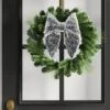 16" Christmas Jumbo Sequin Bow Wall Decor Silver - Wondershop™