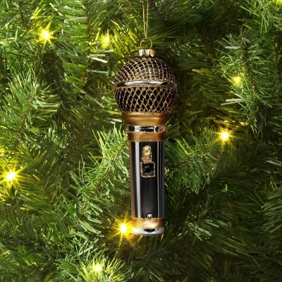 Christmas Glass Microphone Ornament - Wondershop™ 3 Christmas Glass Microphone Ornament - Wondershop™