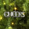 4" Christmas Metallic Words Ornament Silver Cheers - Wondershop™ -Wondershop GUEST 81fa118d c198 49b5 8715 635401158894