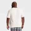 Men's "Tis The Season" Short Sleeve Holiday Matching Family Pajama Shirt - Wondershop™ Cream