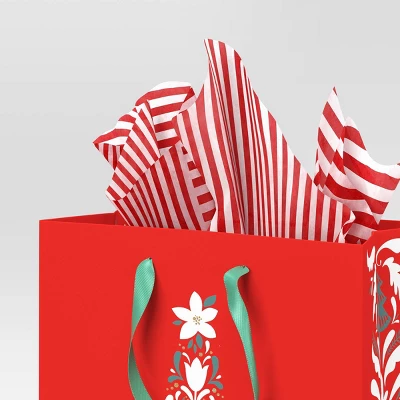 30ct Christmas Tissue Paper Red/White - Wondershop™ 3 30ct Christmas Tissue Paper Red/White - Wondershop™