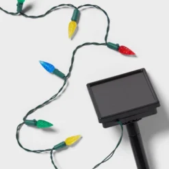 50ct Solar LED Faceted Christmas Indoor Outdoor String Lights With Green Wire - Wondershop™ 10 50ct Solar LED Faceted Christmas Indoor Outdoor String Lights With Green Wire - Wondershop™ -Wondershop GUEST 88f8c51e c2b6 42f8 b56c f28a40bbcf22