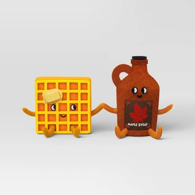Christmas Felt Duo Figural Waffle And Maple Syrup - Wondershop™ 4 Christmas Felt Duo Figural Waffle And Maple Syrup - Wondershop™ - Image 2