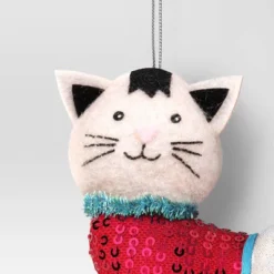 4" Christmas Sweater Cat Ornament - Wondershop™ 5 4" Christmas Sweater Cat Ornament - Wondershop™ -Wondershop GUEST 8b140835 398c 4945 8ef3 3b2e8542ba70