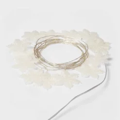 30ct LED Dewdrop With Glittered Snowflakes Christmas Indoor Novelty String Lights Warm White With Silver Wire - Wondershop™ 7 30ct LED Dewdrop With Glittered Snowflakes Christmas Indoor Novelty String Lights Warm White With Silver Wire - Wondershop™ -Wondershop GUEST 8b1641c5 dd84 4380 b539 86c28e4152ea