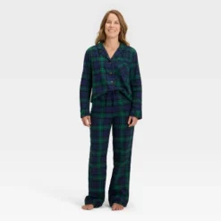 Women's Plaid Flannel Long Sleeve Shirt And Pants Holiday Matching Family Pajama Set - Wondershop™ Navy Blue 10 Women's Plaid Flannel Long Sleeve Shirt And Pants Holiday Matching Family Pajama Set - Wondershop™ Navy Blue -Wondershop GUEST 8baa454d 60d7 4aea 8019 f091b2e198ae