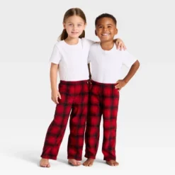 Toddler Plaid Microfleece Holiday Matching Family Pajama Pants - Wondershop™ Red/Black -Wondershop GUEST 8cae2e21 9fbe 4068 9053 ee2fe07d0b2b