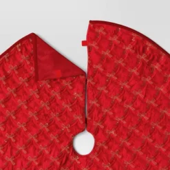 48" Christmas Embroidered Bow Velvet Tree Skirt Red - Wondershop™ -Wondershop GUEST 8f2b466c 3325 4c6c bd70 d84fd10cf88a