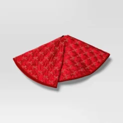 48" Christmas Embroidered Bow Velvet Tree Skirt Red - Wondershop™ -Wondershop GUEST 916b8f19 eca7 4316 bedd 3f6daf848839