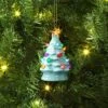 4" Christmas Lit Ceramic Retro Christmas Tree Ornament Blue - Wondershop™ -Wondershop GUEST 91e80ad2 55b9 4951 858d 32cb48ed7edb