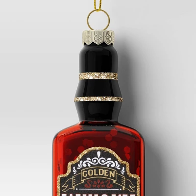 4.92" Christmas Glass Whisky Ornament - Wondershop™ 4 4.92" Christmas Glass Whisky Ornament - Wondershop™ - Image 2
