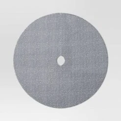 48" Sequined Fabric Christmas Tree Skirt Silver - Wondershop™ -Wondershop GUEST 9b8fff17 7ca4 45e2 b347 963cf34b13a3