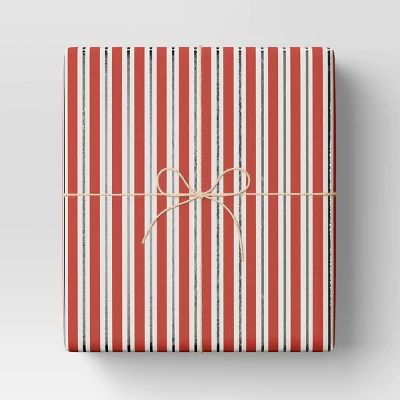 30” 20 Sq Ft Christmas Roll Wrap Red/White/Silver Stripes - Wondershop™ 3 30” 20 Sq Ft Christmas Roll Wrap Red/White/Silver Stripes - Wondershop™