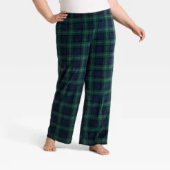 Women's Plaid Microfleece Holiday Matching Family Pajama Pants - Wondershop™ Navy Blue -Wondershop GUEST a18ef71e b62a 402b a895 85b92b031dd6