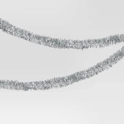 15' Mini Tinsel Christmas Garland - Wondershop™ 6 15' Mini Tinsel Christmas Garland - Wondershop™ - Image 4