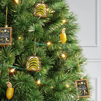 Christmas Gift Ornament Set 3pc Glass Brunch - Wondershop™ 3 Christmas Gift Ornament Set 3pc Glass Brunch - Wondershop™