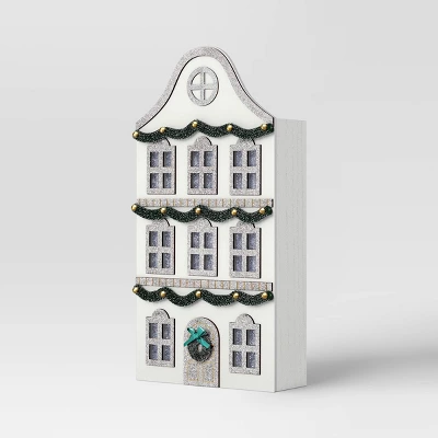 Christmas Lit Mantle House White - Wondershop™ 4 Christmas Lit Mantle House White - Wondershop™ - Image 2