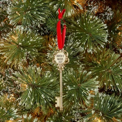 4" 'Santa's Magic Key' Christmas Tree Ornament Gold - Wondershop™ 3 4" 'Santa's Magic Key' Christmas Tree Ornament Gold - Wondershop™