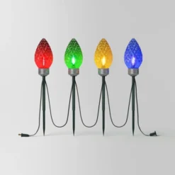 4pc LED Big Bulb Christmas Novelty Pathway - Wondershop™ -Wondershop GUEST aaed4459 acdf 49d5 8f26 8901e9a33b80