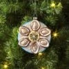 4" Christmas Glass Oyster Ornament Blue Plate - Wondershop™ -Wondershop GUEST ad1c2f00 c683 49a8 b2c5 1d57028cf318