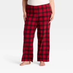 Women's Plaid Microfleece Holiday Matching Family Pajama Pants - Wondershop™ Red/Black -Wondershop GUEST ad671050 00ba 450d b73a f3c5686acb54