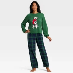Women's Plaid Microfleece Holiday Matching Family Pajama Pants - Wondershop™ Navy Blue -Wondershop GUEST ae801483 8742 49c6 abe4 b9657e786694