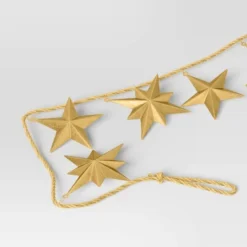72" Christmas Gold Star Garland - Wondershop™ -Wondershop GUEST af2a529b 7bf2 42a4 9aaf 456b5191097d