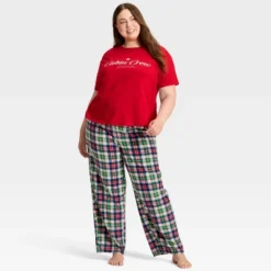 Women's "Cabin Crew" Short Sleeve Holiday Matching Family Pajama Shirt - Wondershop™ Red -Wondershop GUEST b7b58877 a42a 4712 a306 ca8e0bd4e7b5