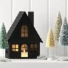 9" Lit Metal House Christmas Village Building - Wondershop™ Black: Battery-Powered Indoor Decorative Object 1 9" Lit Metal House Christmas Village Building - Wondershop™ Black: Battery-Powered Indoor Decorative Object -Wondershop GUEST b84fe4d4 a506 4b73 9adb 0e8524491dab