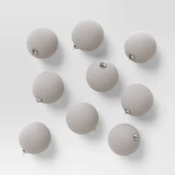 9ct 80mm Christmas Flocked Ball Ornament Set - Wondershop™ -Wondershop GUEST b8dbe55b 6ff8 408a b620 0fb3dd87f94b