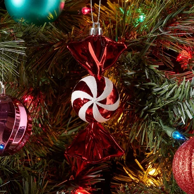 Peppermint Candy Christmas Tree Ornament Red/White - Wondershop™ 3 Peppermint Candy Christmas Tree Ornament Red/White - Wondershop™
