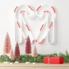 LED Animated Christmas Neon Candy Canes Forming Heart Hangable Sign White/Red - Wondershop™