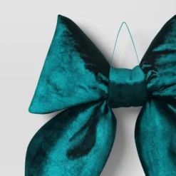 12" Christmas Velvet Bow Decor Teal - Wondershop™ -Wondershop GUEST c7075922 5859 490a 8590 b5d73a9b6c9f