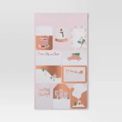 50ct Christmas Peel And Stick Gift Tags Blush/White - Wondershop™ -Wondershop GUEST c75e8274 d243 44ce bbdf e0c87af021e5