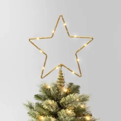 10in LED Lit Dewdrop Glitter Metal Open Star Christmas Tree Topper - Wondershop™ -Wondershop GUEST cd1a9f64 b76a 4076 a498 c65f10474e57