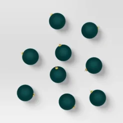 9ct 80mm Christmas Flocked Ball Ornament Set - Wondershop™ -Wondershop GUEST d0472f6c 1fa1 4e7b 8ad3 9a64d439a6ff