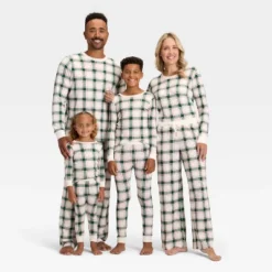 Men's Plaid Ribbed Holiday Matching Family Pajama Pants - Wondershop™ Cream -Wondershop GUEST d13738c3 7198 400a 9cfc f504eadb7c5d 3
