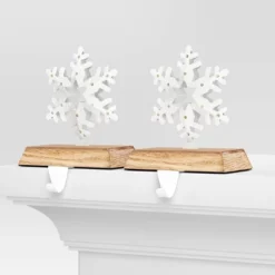 2pk Christmas Lit Snowflake Stocking Holder - Wondershop™ 8 2pk Christmas Lit Snowflake Stocking Holder - Wondershop™ -Wondershop GUEST d9506c9d 88ba 496c 8aa0 49d36ef4c59e