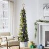 Pre-lit Slim Virginia Pine Artificial Christmas Tree Dual Color LED Lights - Wondershop™ -Wondershop GUEST dde2acdd ba1d 4db9 953b 4ca5bffa70e5