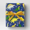 30” 125 Sq Ft Christmas Roll Wrap Dinosaurs On Blue - Wondershop™ -Wondershop GUEST dfac0f40 ad98 49fc a4c6 d22206c192ff
