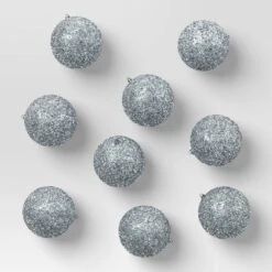 9pc Tinsel Ball Christmas Tree Ornament Set - Wondershop™ -Wondershop GUEST e12e2925 9c1c 41cf a7fa fe407c992bdc