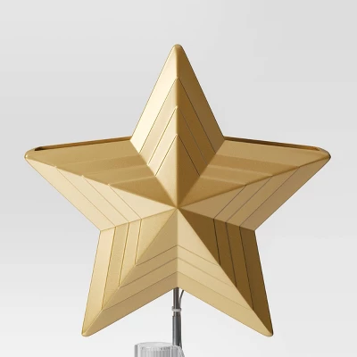 10" 4 Lit-Led Gold Star Projects Peace/Joy And Stars/Dots Christmas Tree Topper - Wondershop™ 5 10" 4 Lit-Led Gold Star Projects Peace/Joy And Stars/Dots Christmas Tree Topper - Wondershop™ - Image 3