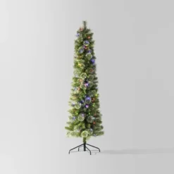 Pre-lit Slim Virginia Pine Artificial Christmas Tree Dual Color LED Lights - Wondershop™ -Wondershop GUEST ec9fb742 367f 44e3 9783 75c43ca32d06